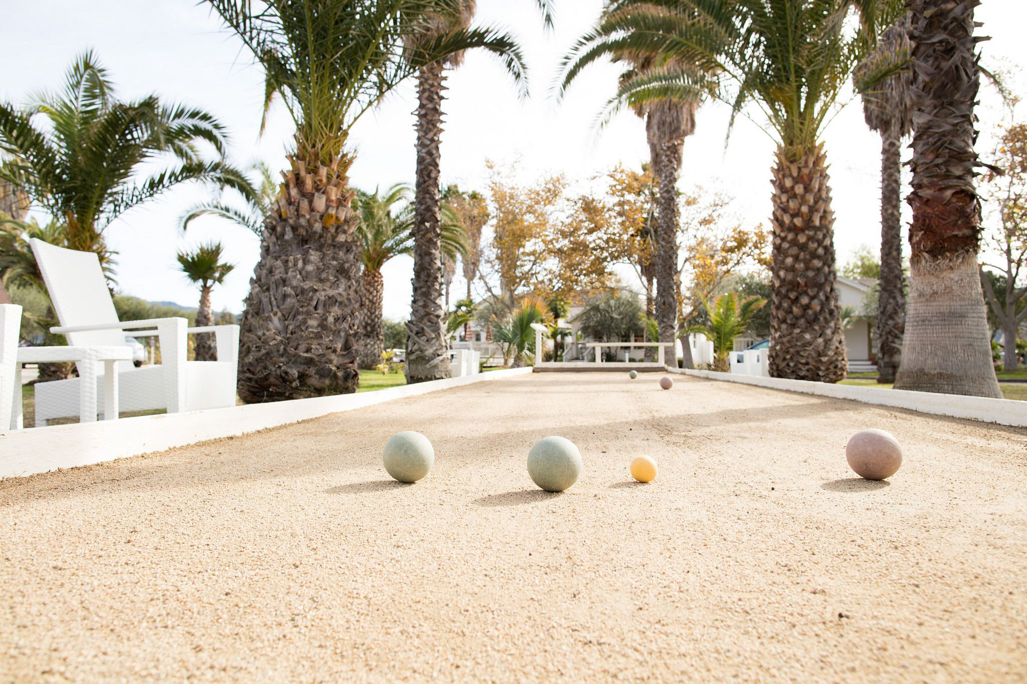 Bocce ball court for your clients this summer