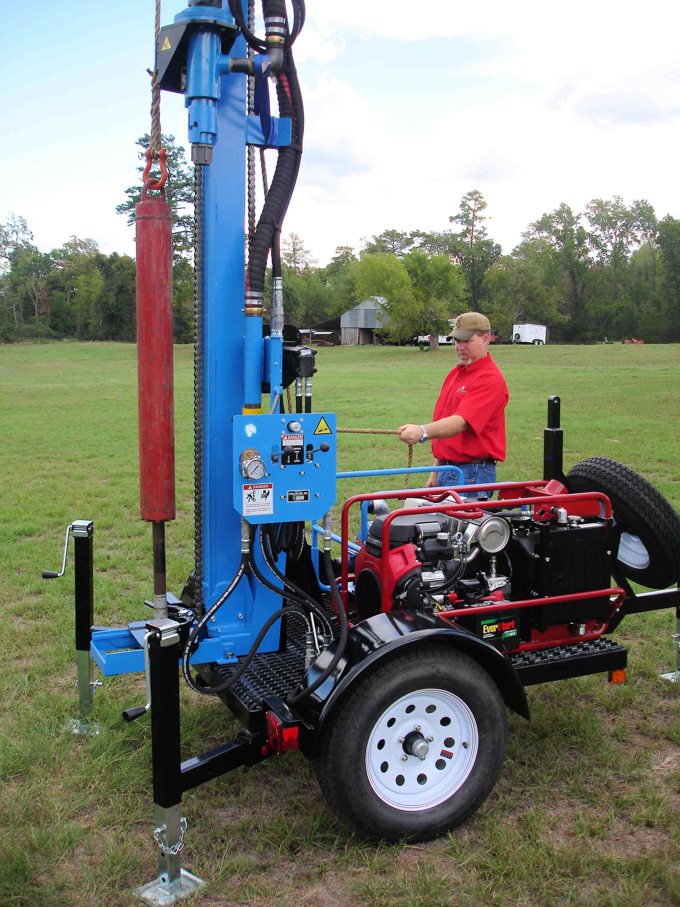 Trailer Mounted Circulation Pile Geotechnical Drilling 