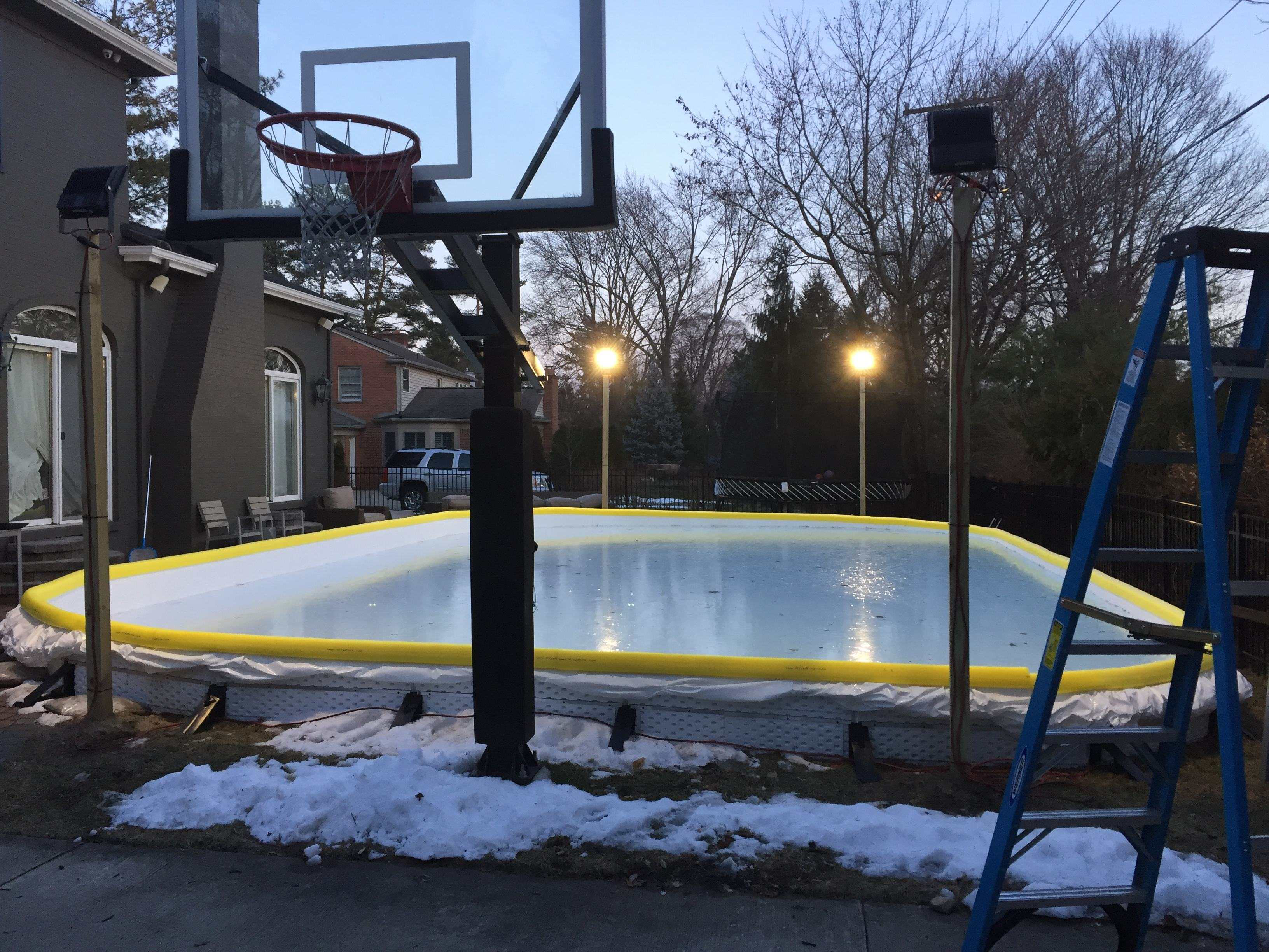 How to create a backyard ice skating rinks for customers